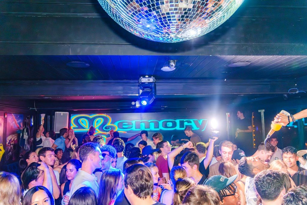 A packed night at Memory bar, July 2024