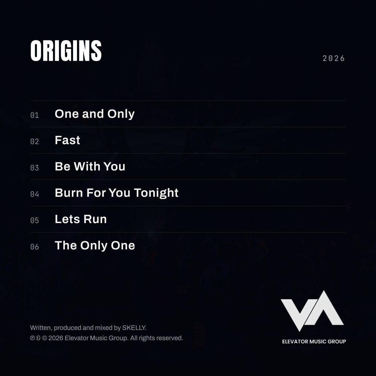 ORIGINS, the back cover